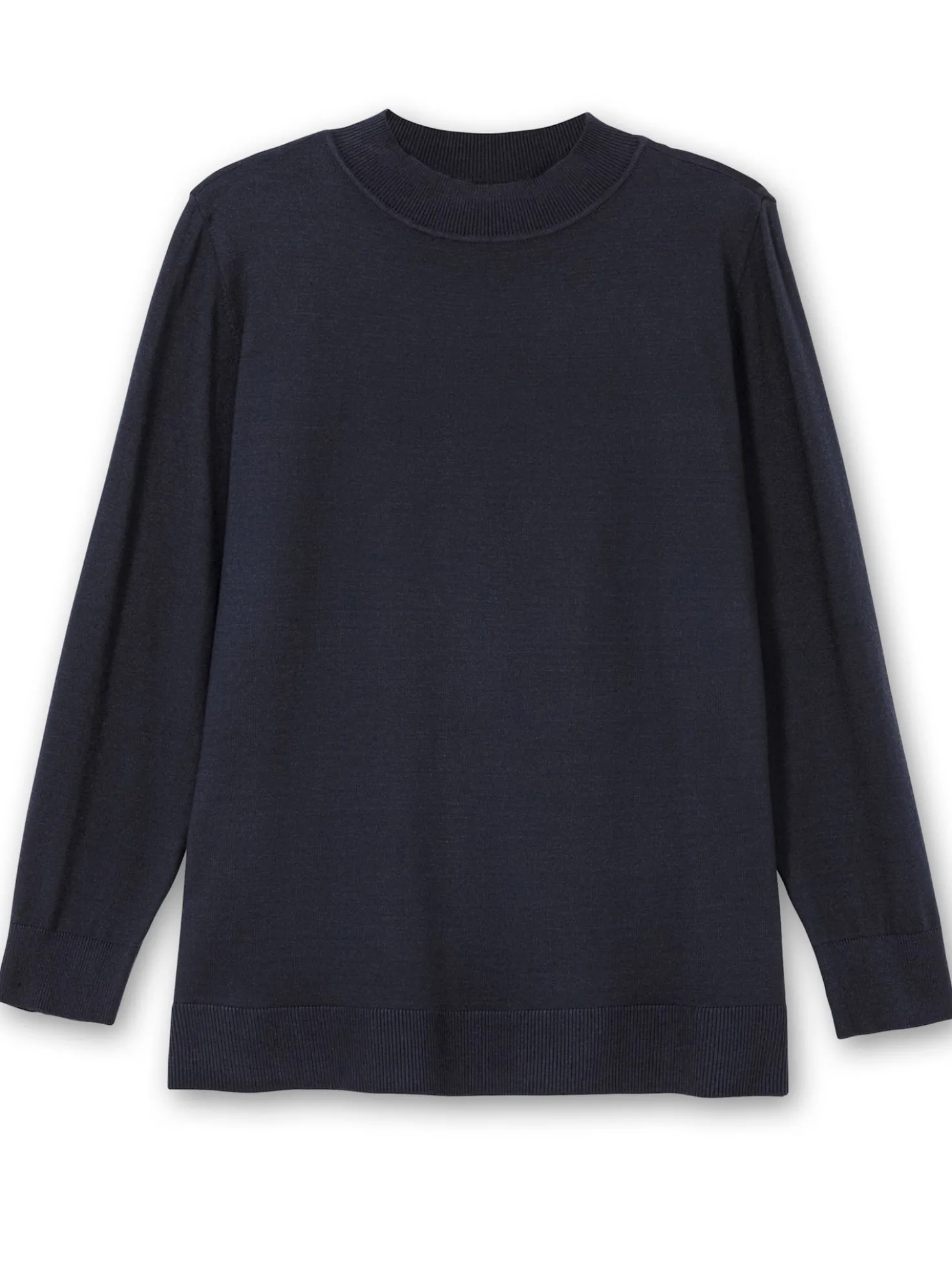 Feinstrickpullover mit Stehkragen