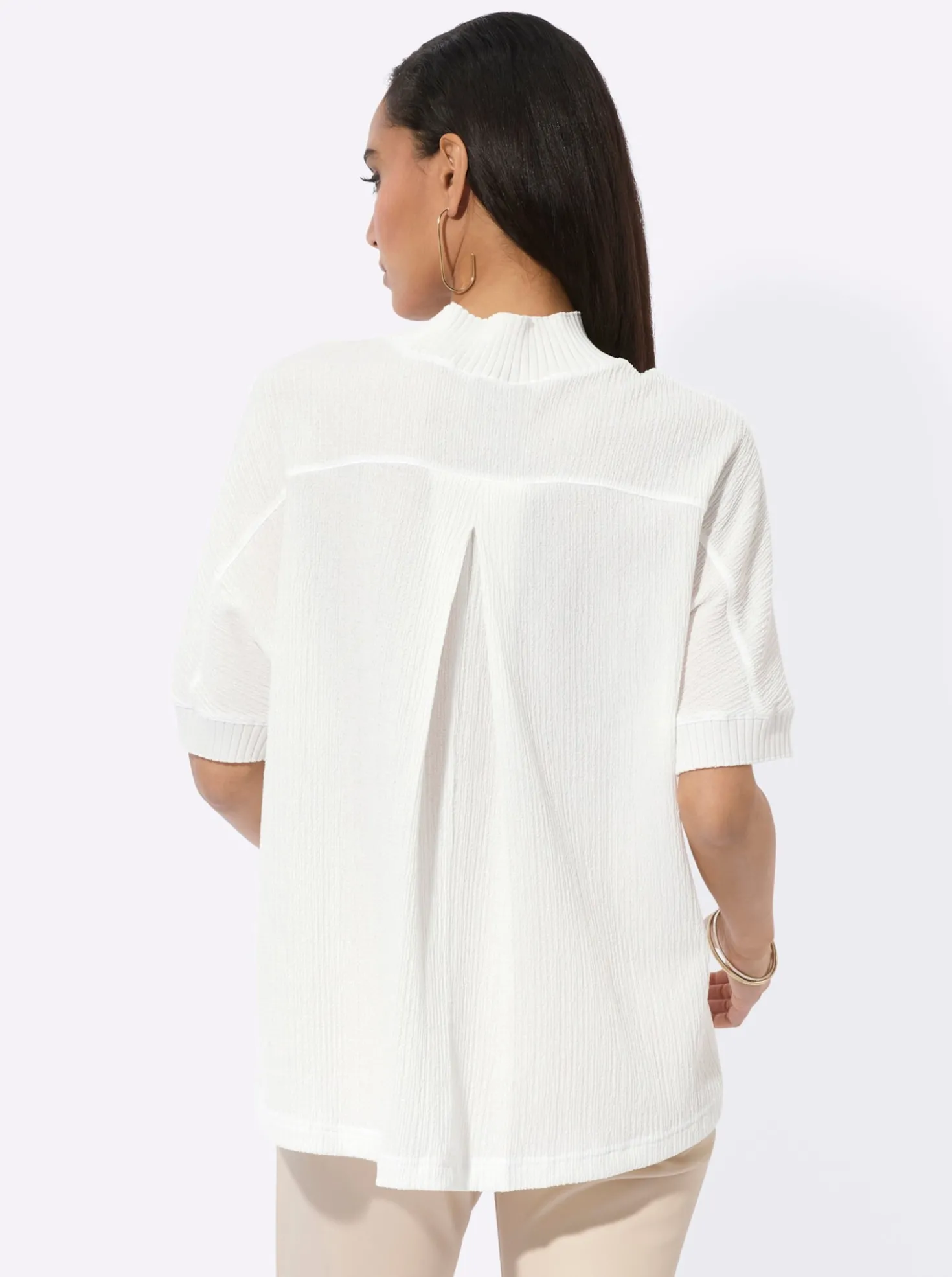 Fledermausshirt mit Kellerfalte hinten