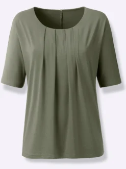 Fledermausshirt mit Rundhals-Ausschnitt