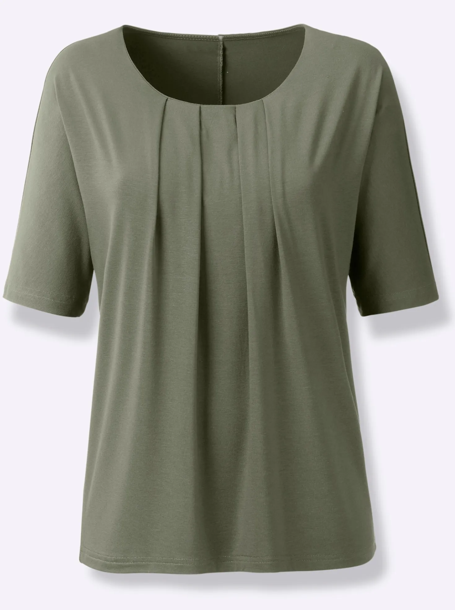 Fledermausshirt mit Rundhals-Ausschnitt