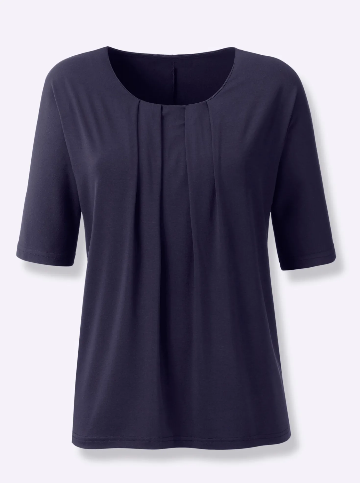Fledermausshirt mit Rundhals-Ausschnitt