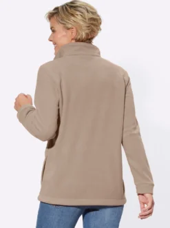 Fleecejacke Kordeldurchzug am Saum