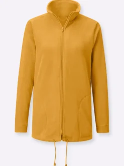 Fleecejacke Kordeldurchzug am Saum