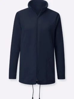 Fleecejacke Kordeldurchzug am Saum