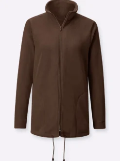 Fleecejacke Kordeldurchzug am Saum