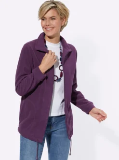 Fleecejacke Kordeldurchzug am Saum