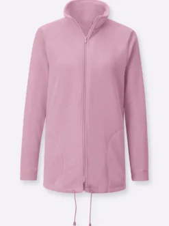 Fleecejacke Kordeldurchzug am Saum