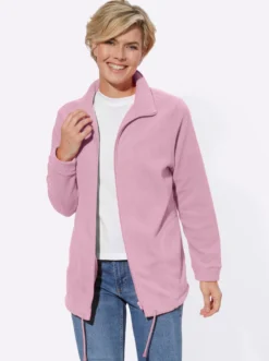 Fleecejacke Kordeldurchzug am Saum