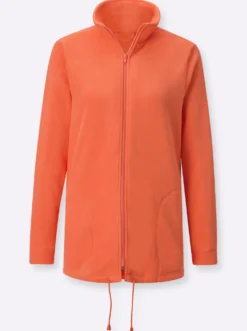 Fleecejacke Kordeldurchzug am Saum