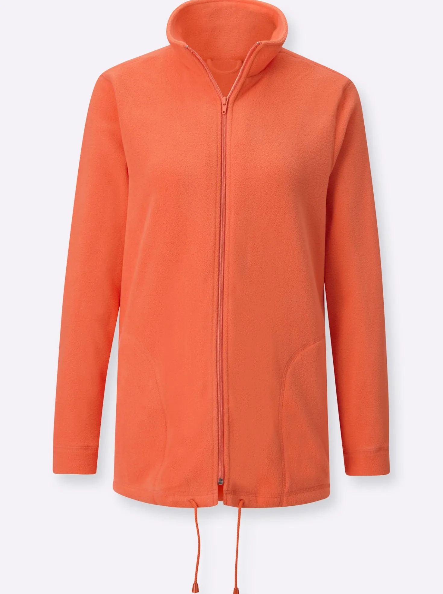 Fleecejacke Kordeldurchzug am Saum