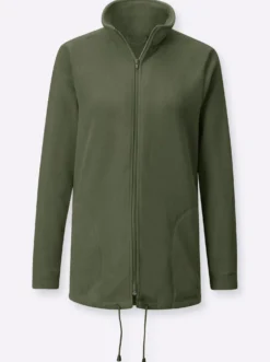 Fleecejacke Kordeldurchzug am Saum