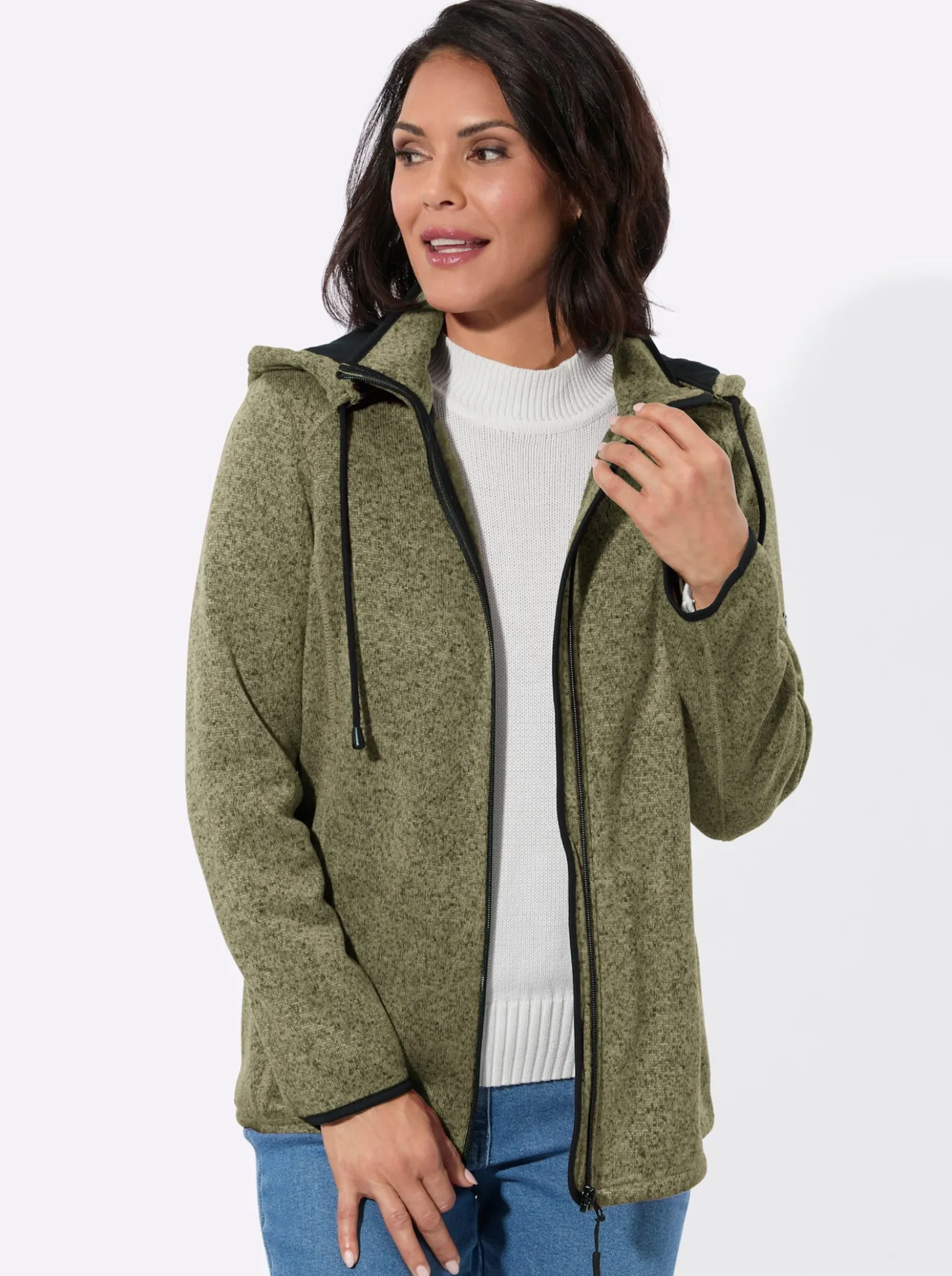 Fleecejacke mit Antipilling-Ausrüstung