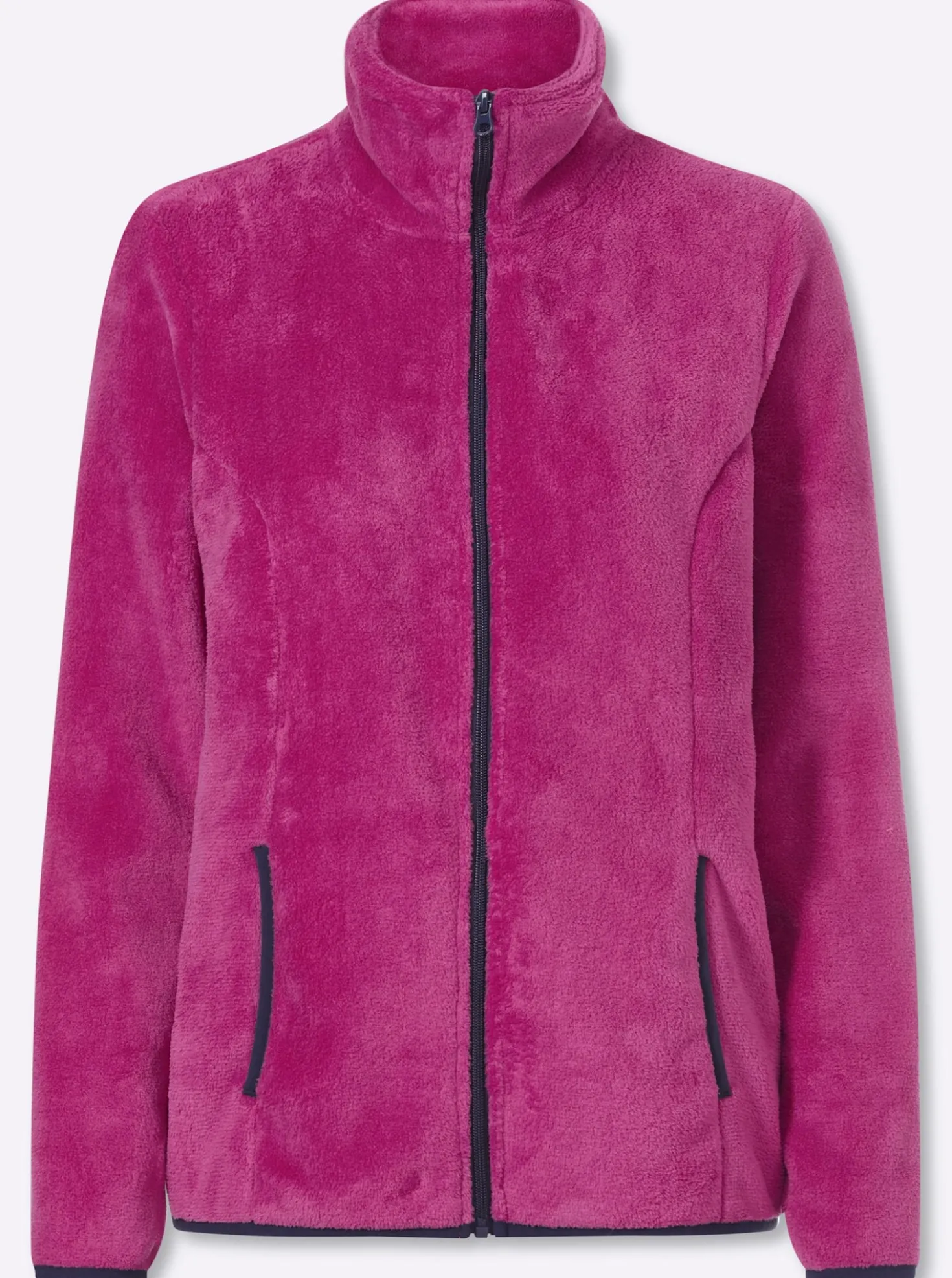 Fleecejacke mit elastischen Abschlüssen