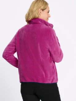 Fleecejacke mit elastischen Abschlüssen