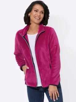 Fleecejacke mit Reißverschluss-Taschen