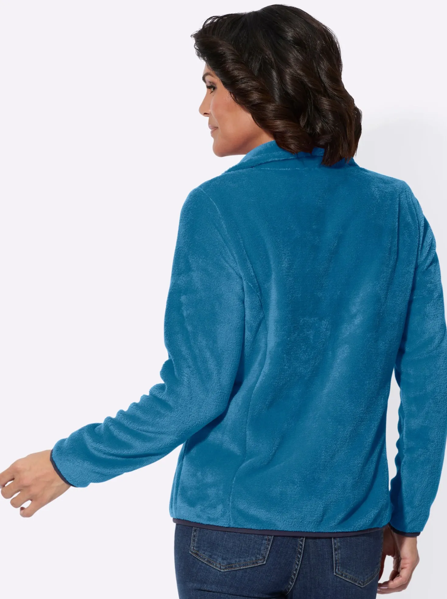 Fleecejacke mit Reißverschluss-Taschen