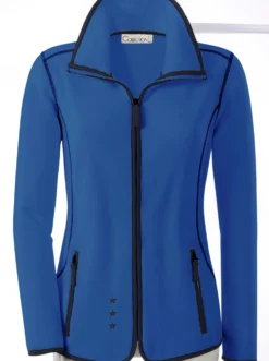 Fleecejacke mit Sternchen-Stickerei