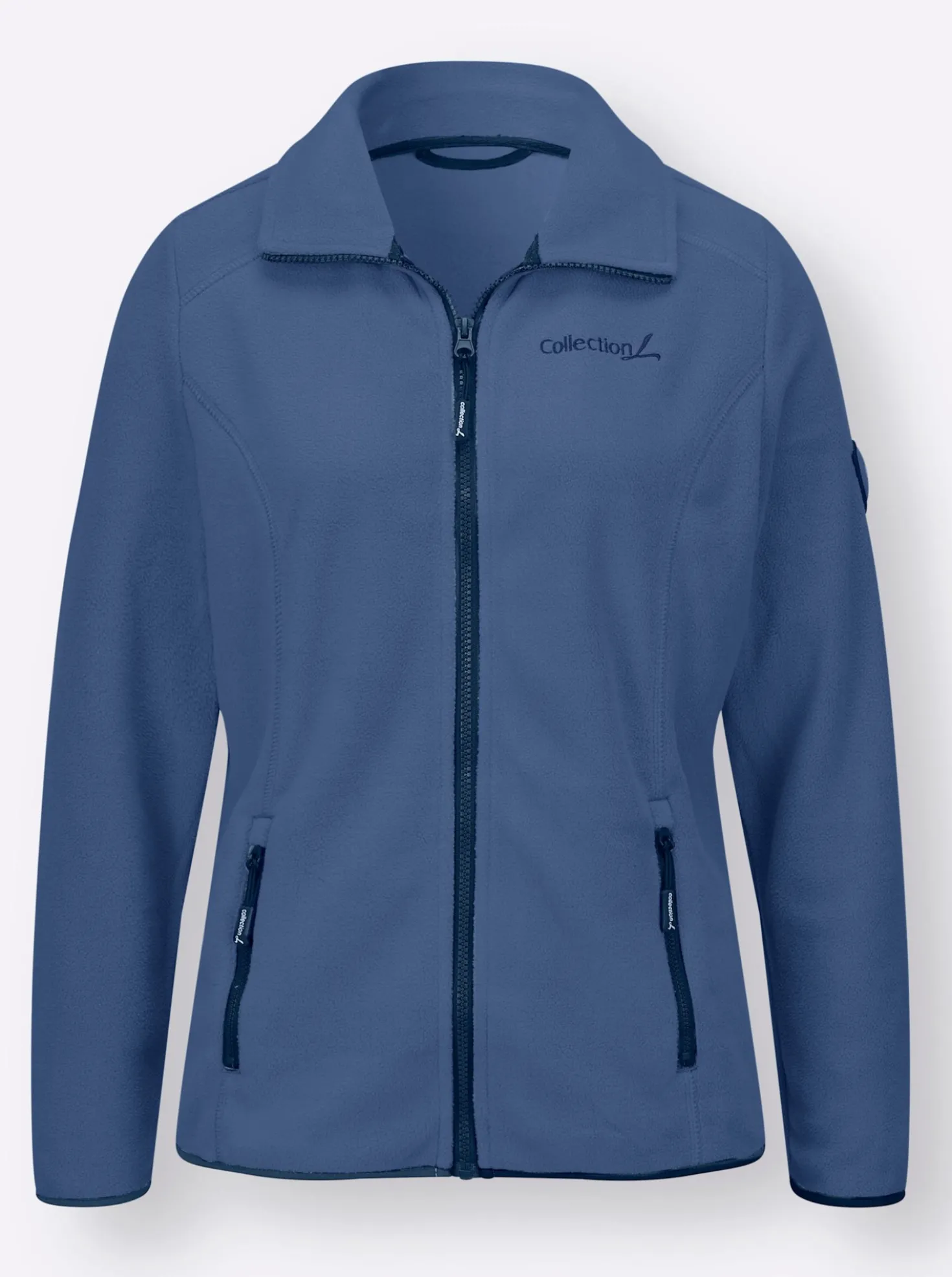 Fleecejacke mit Stickerei