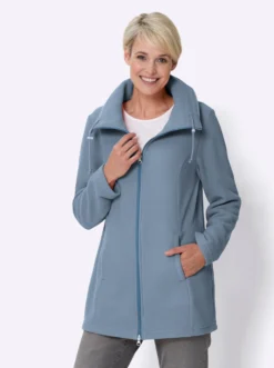 Fleecejacke mit 2-Wege-Reißverschluss