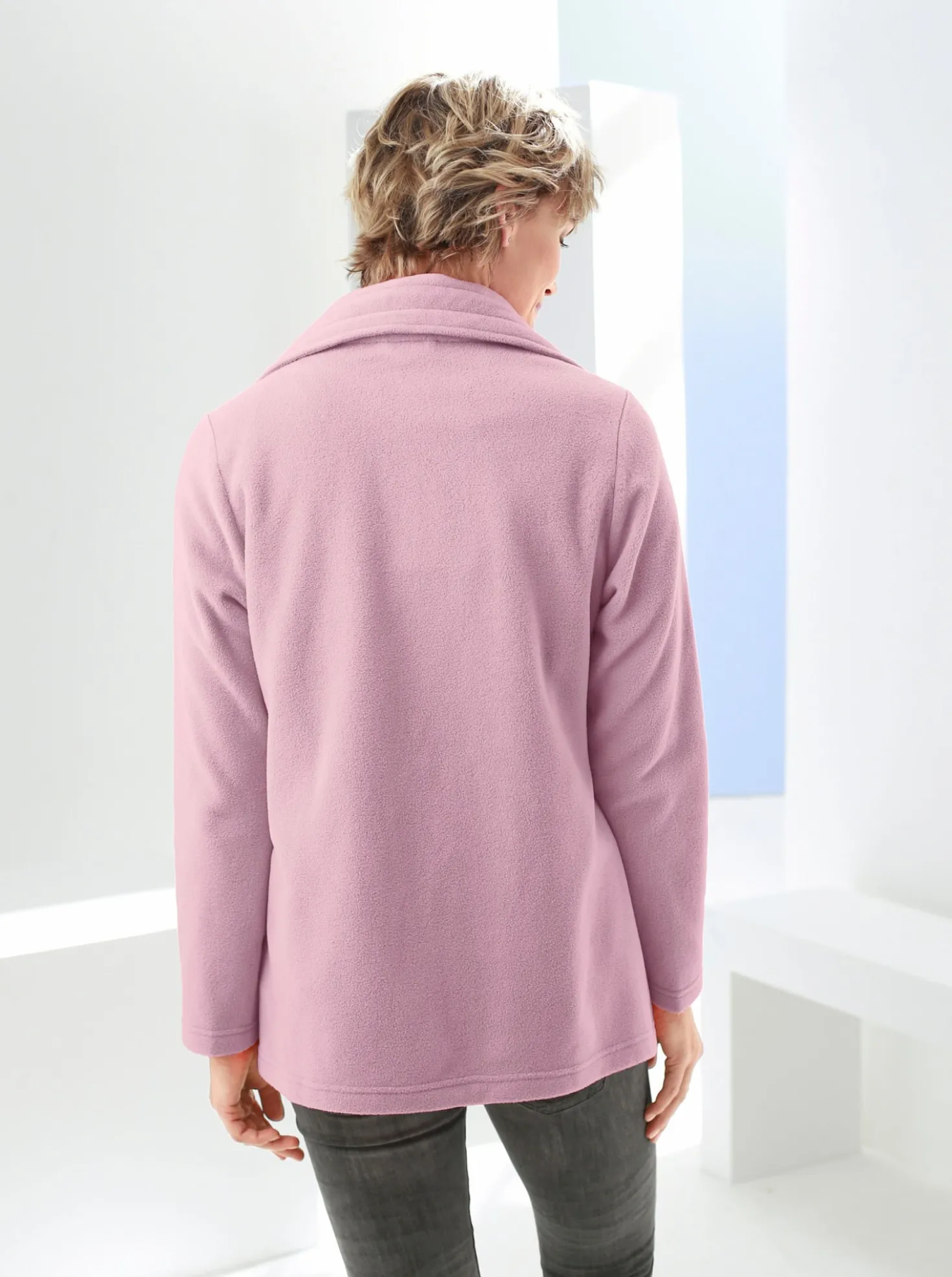 Fleecejacke mit 2-Wege-Reißverschluss
