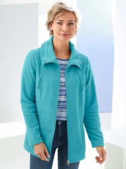 Fleecejacke mit 2-Wege-Reißverschluss