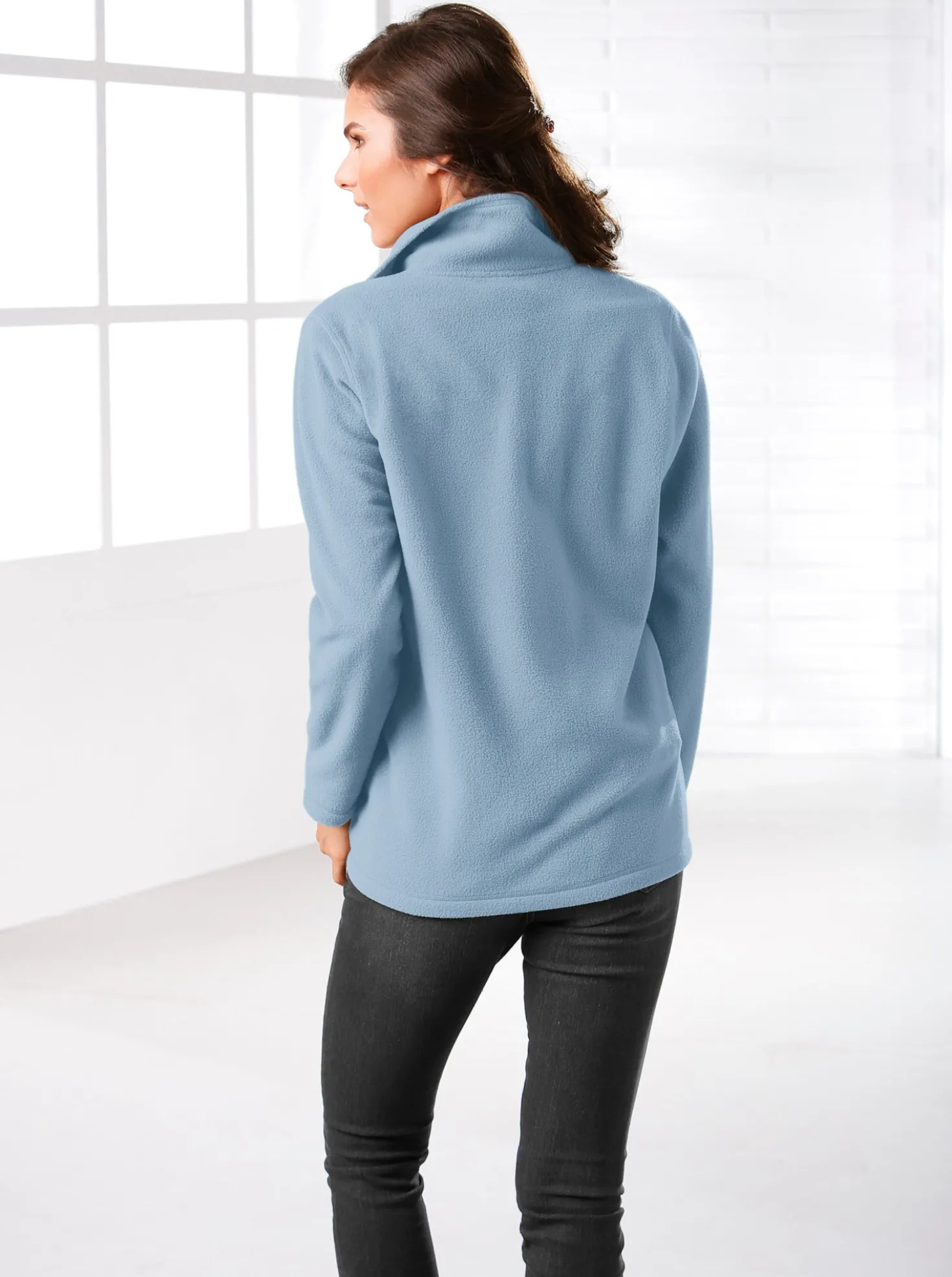 Fleecejacke mit zwei Taschen