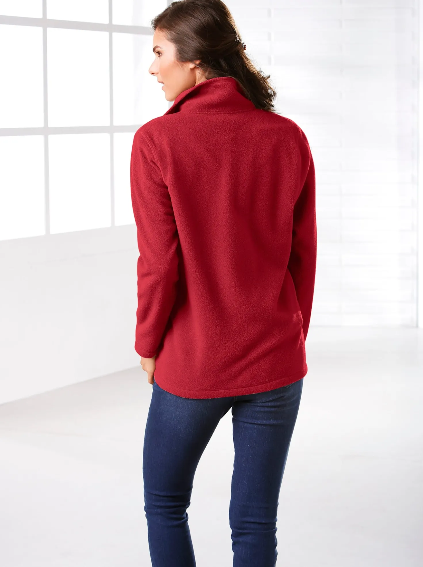 Fleecejacke mit zwei Taschen
