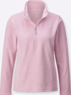 Fleeceshirt mit Nietenverzierung