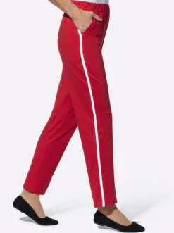 Freizeithose mit Kontraststreifen seitlich