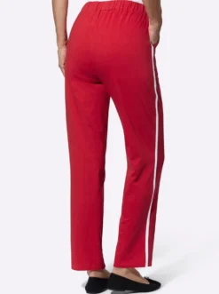 Freizeithose mit Kontraststreifen seitlich