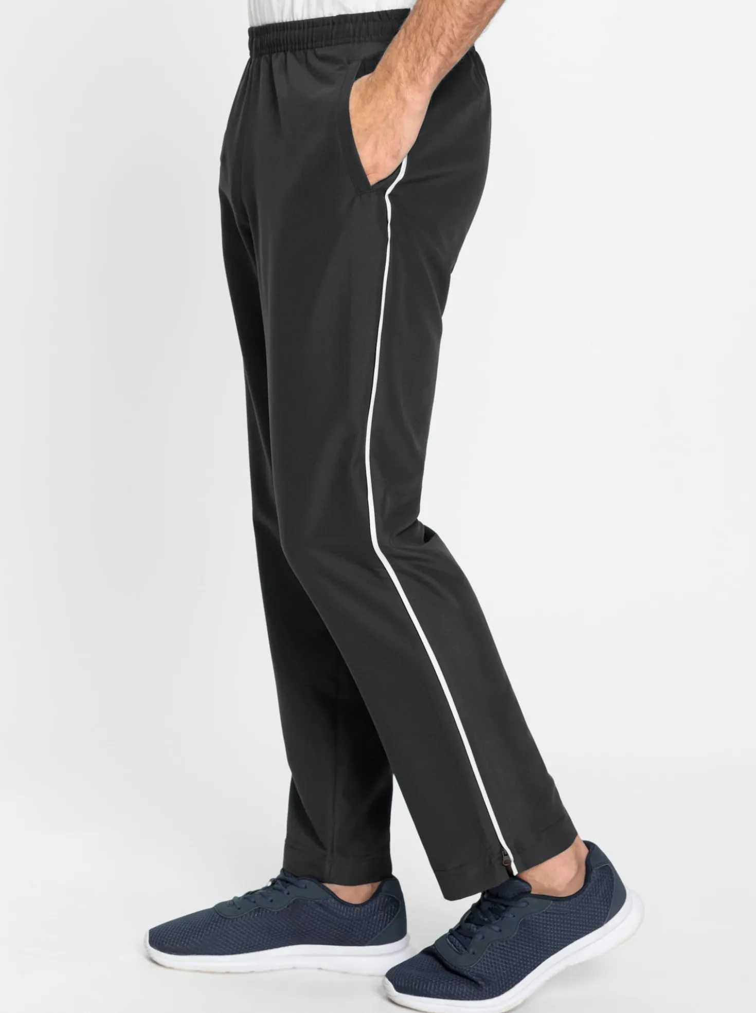 Freizeithose mit Reißverschluss bis zur Hüfte