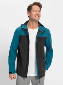 Funktionsjacke aus wind- und wasserabweisendem Softshell
