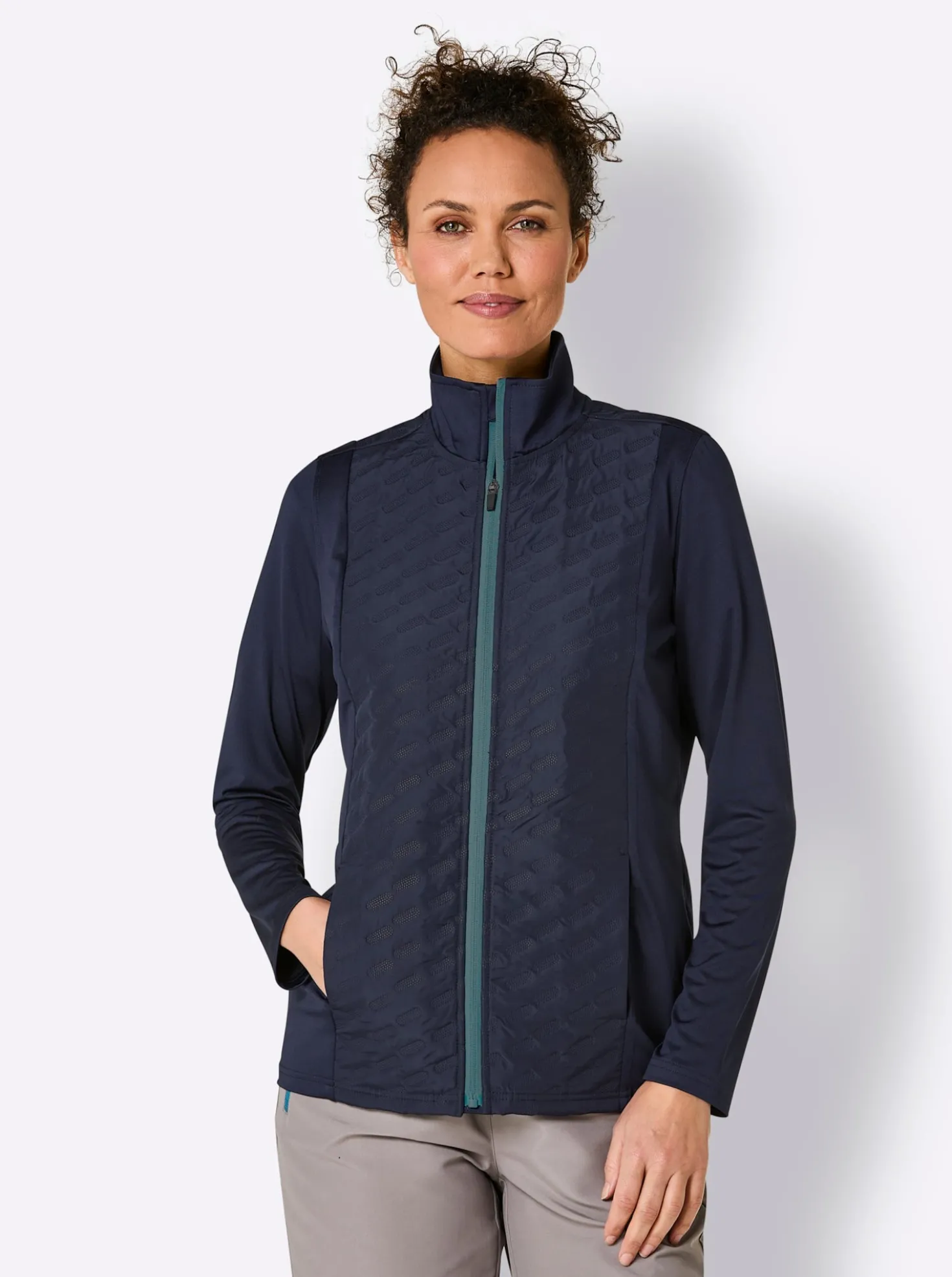 Funktionsjacke mit elastischen Ärmeln
