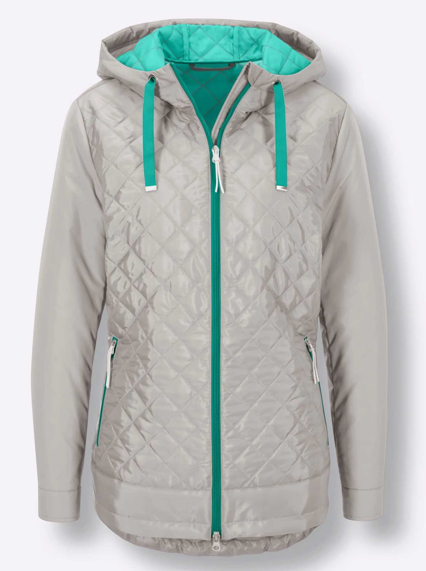 Funktionsjacke mit hinten längerem Saum
