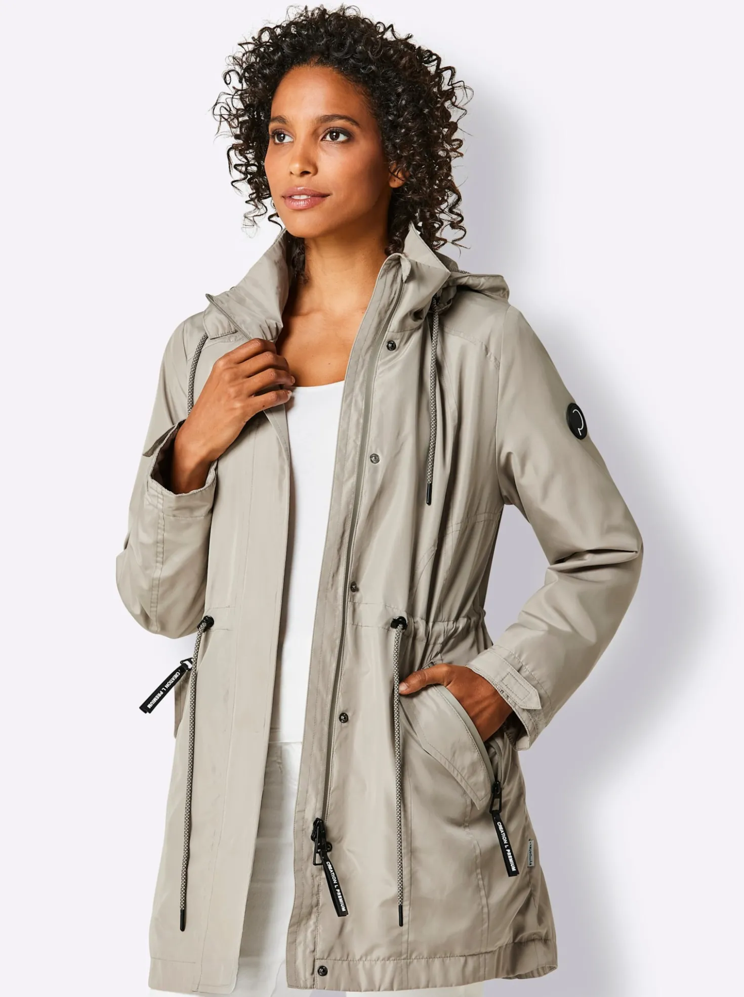 Funktionsjacke mit Kapuze, abnehmbar