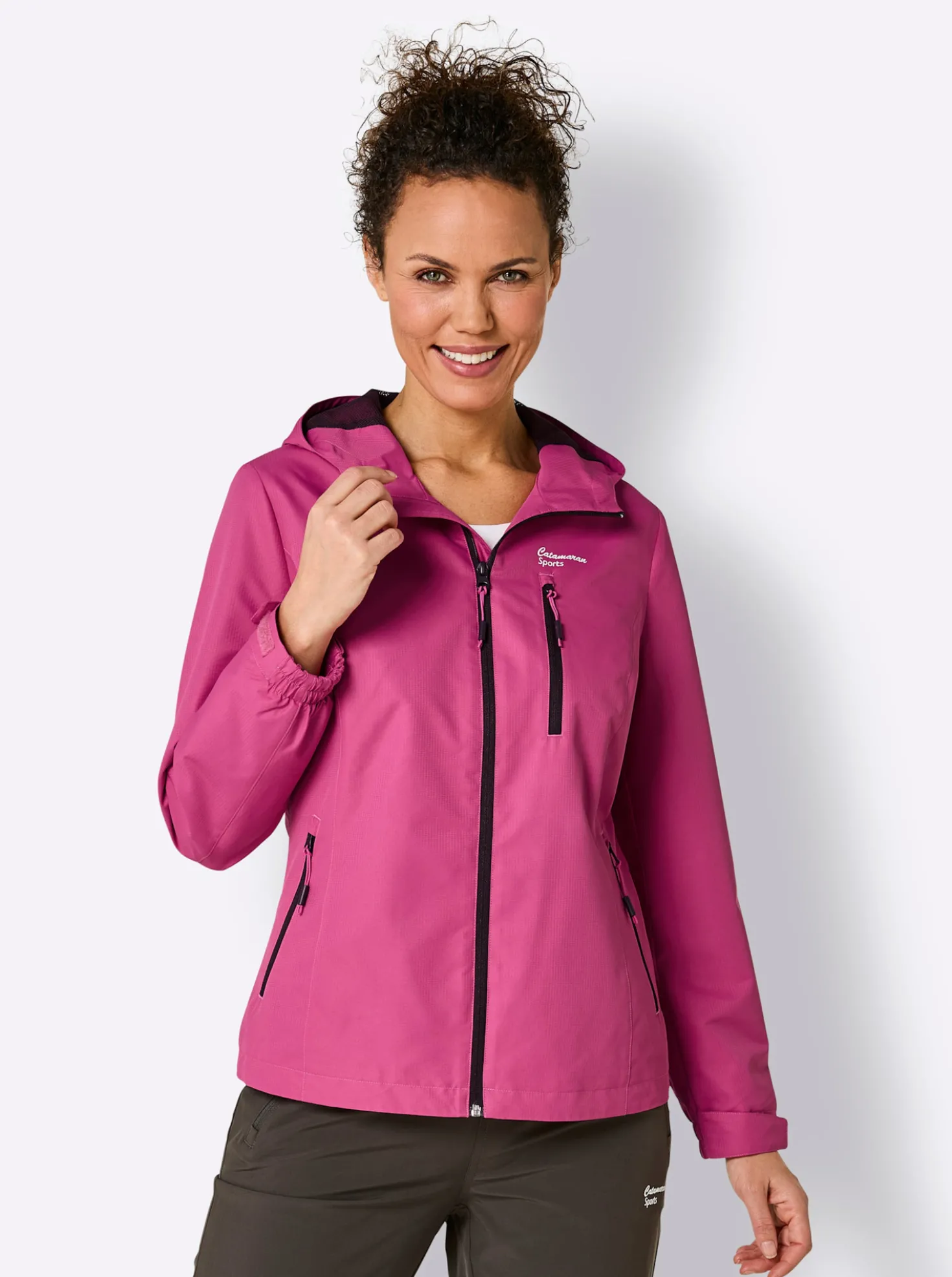 Funktionsjacke mit weitenverstellbaren Ärmeln