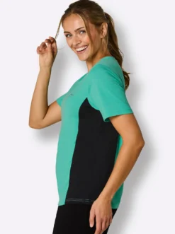 Funktionsshirt mit Kontrast-Einsätzen