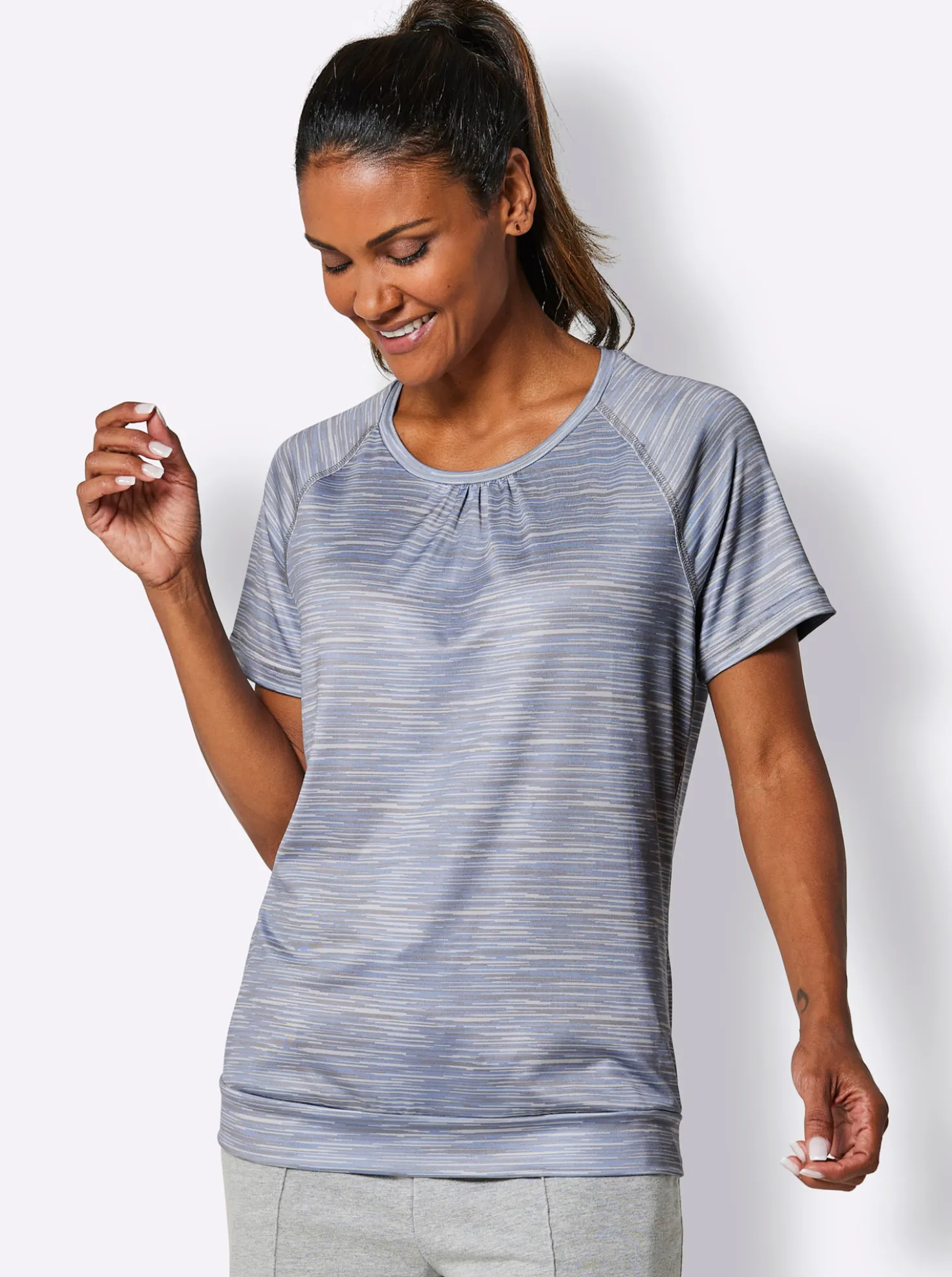 Funktionsshirt mit Raffungen