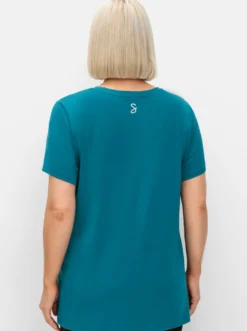 Funktionsshirt mit V-Ausschnitt