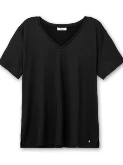 Funktionsshirt mit V-Ausschnitt