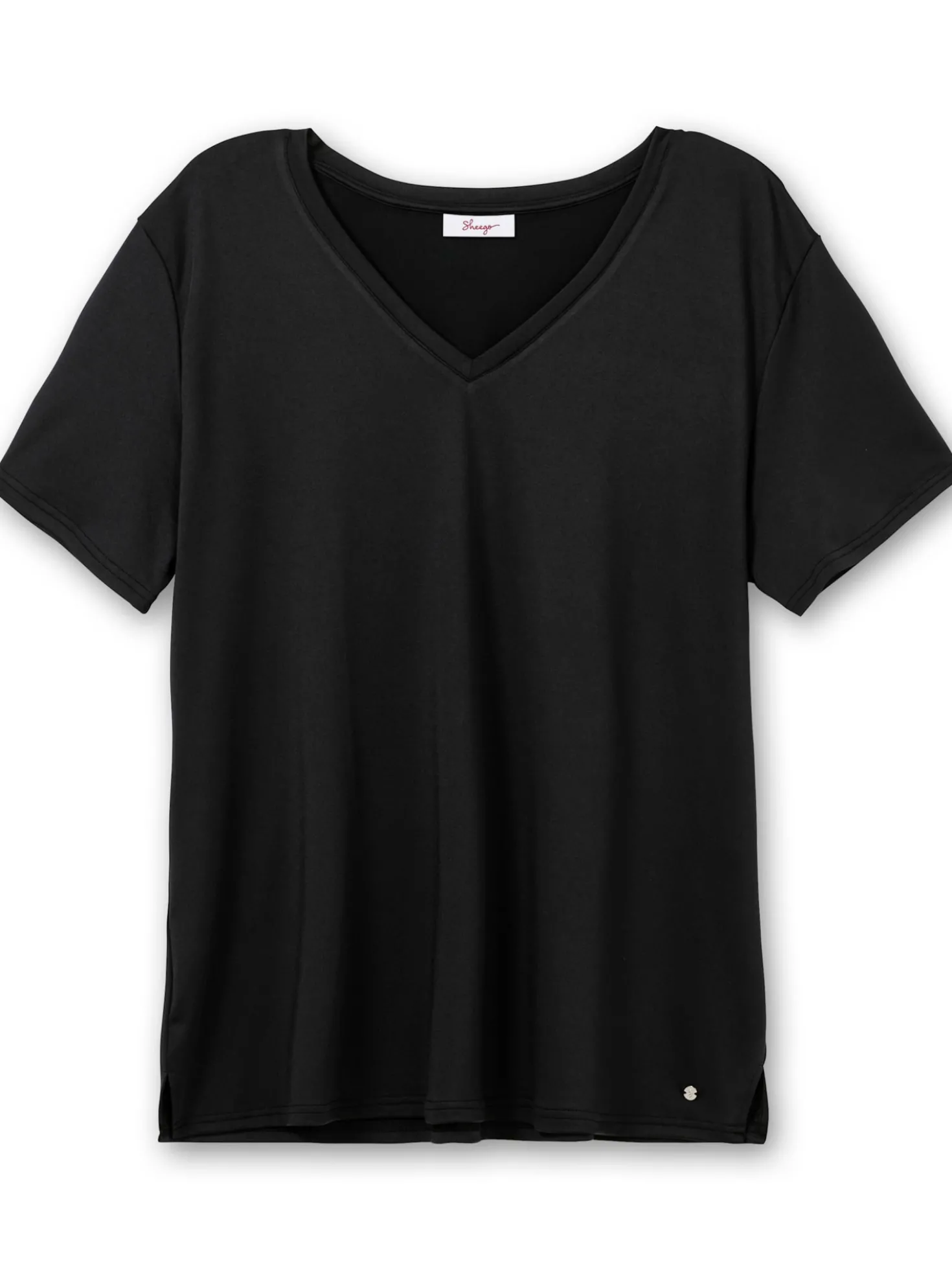 Funktionsshirt mit V-Ausschnitt