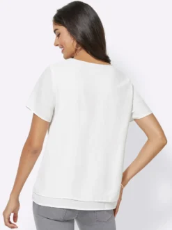 Georgettebluse mit Kellerfalte vorn