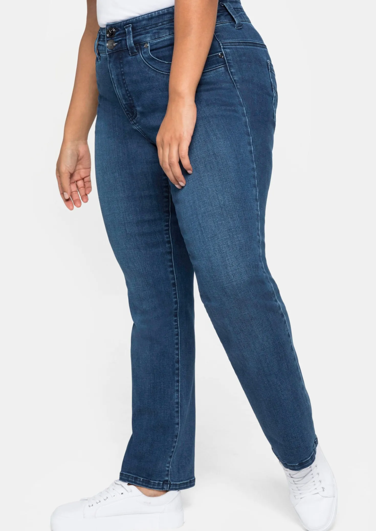 Gerade Jeans für kräftigere Oberschenkel