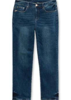 Gerade Jeans mit Bodyforming-Effekt