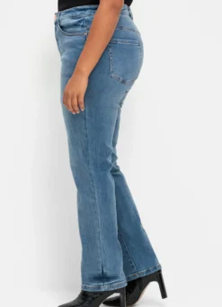 Gerade Jeans mit Bodyforming-Effekt