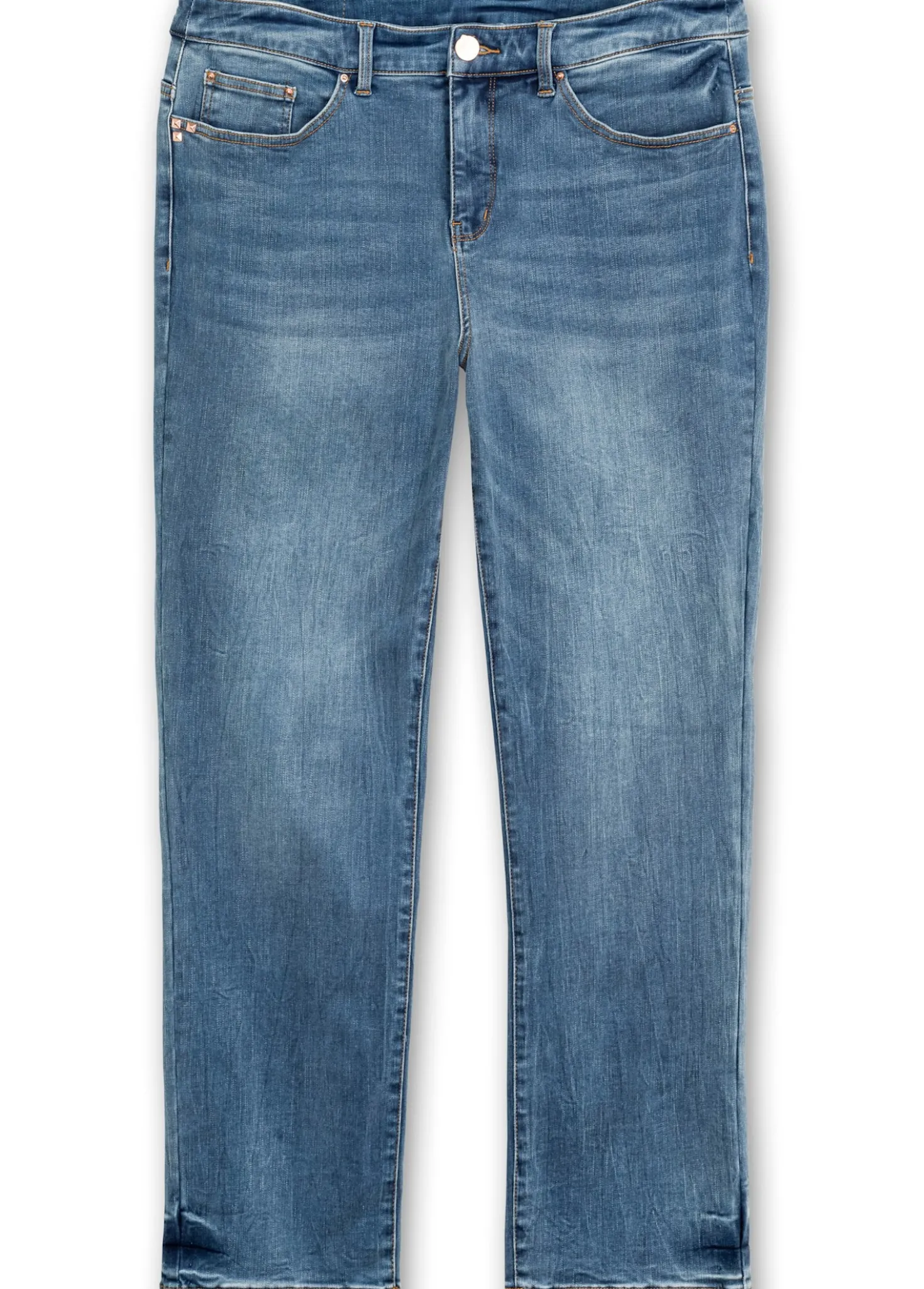 Gerade Jeans mit Bodyforming-Effekt