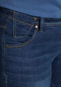 Gerade Jeans mit Used-Effekten
