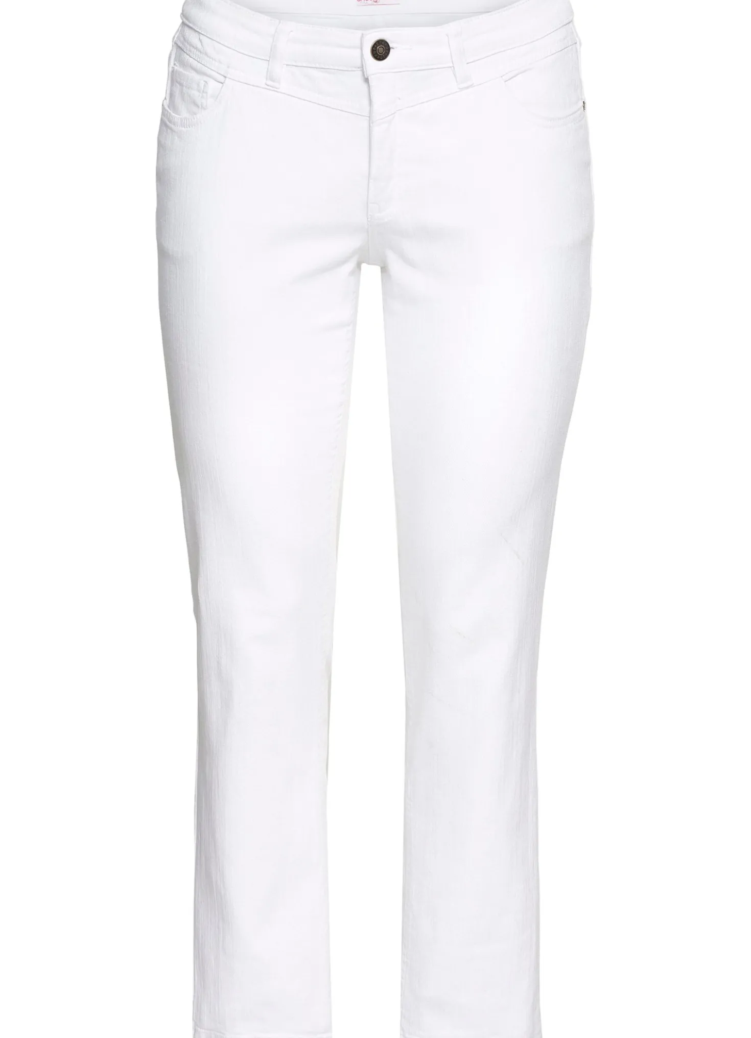 Gerade Jeans mit Used-Effekten
