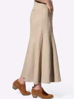 Godetrock aus Twill