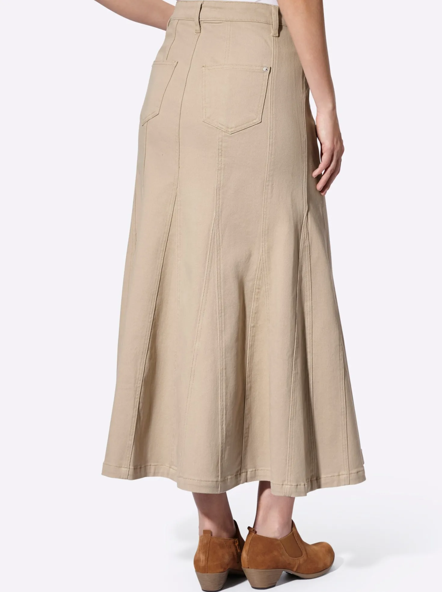Godetrock aus Twill